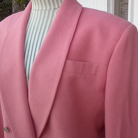 Vintage Camel Hair Oversized Pink Boxy Blazer - Picture 3 of 9